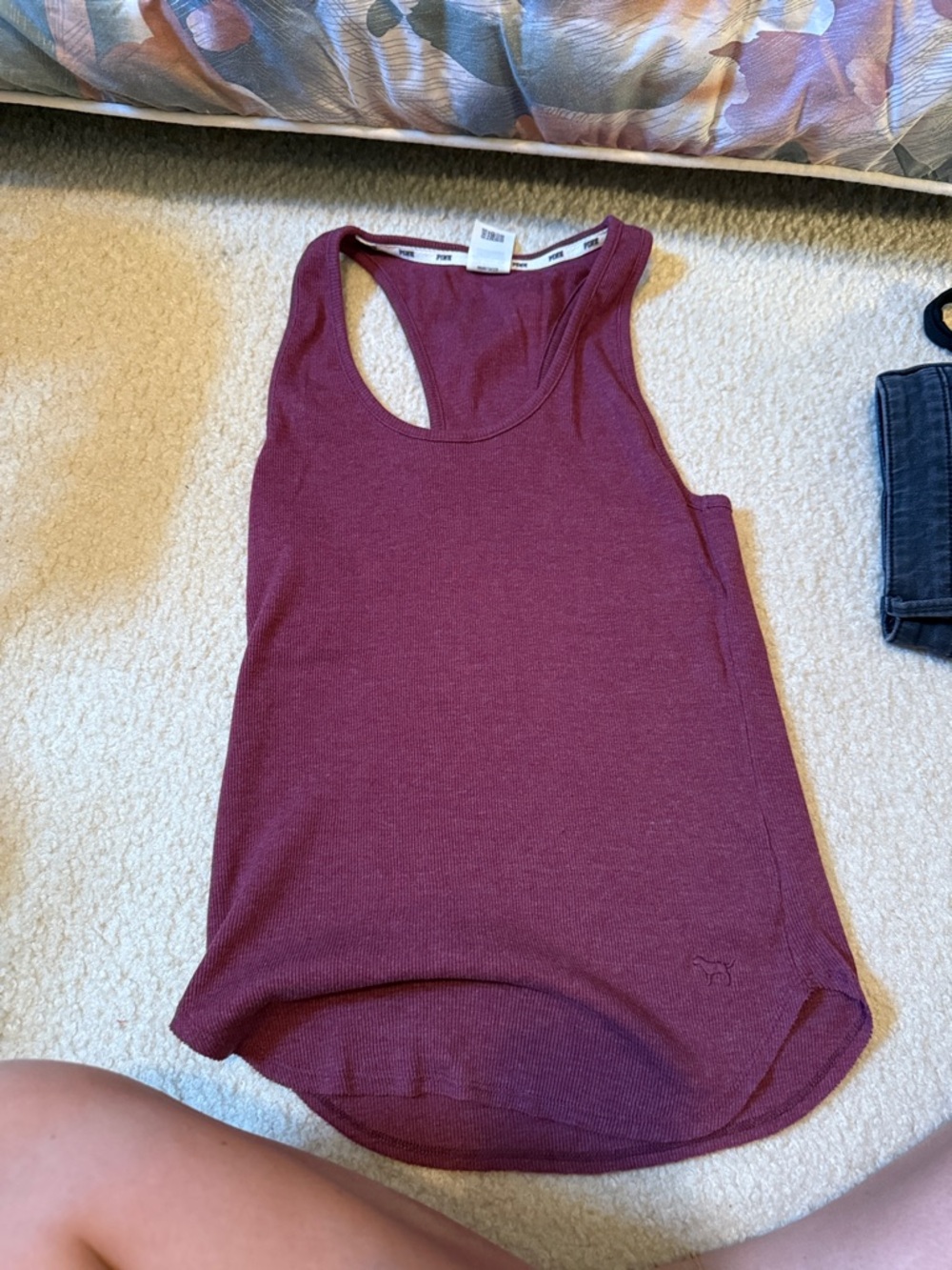 PINK Victoria's Secret Plum Racerback Tank